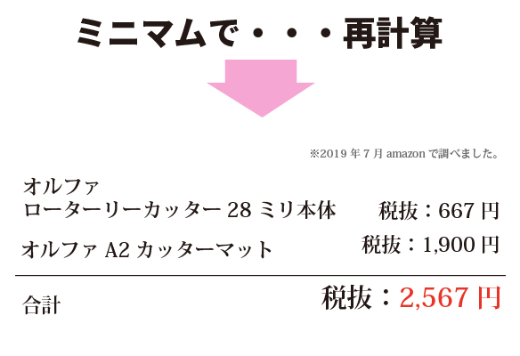 裁断にあると便利な道具３つ！