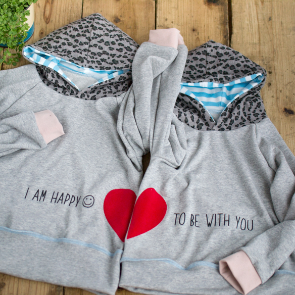 【アイロンシート】ペアハート