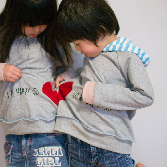 【アイロンシート】ペアハート