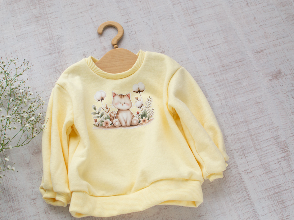 フルカラーアイロンシート（ブルーベリーとうさき/コットンボールとねこ）