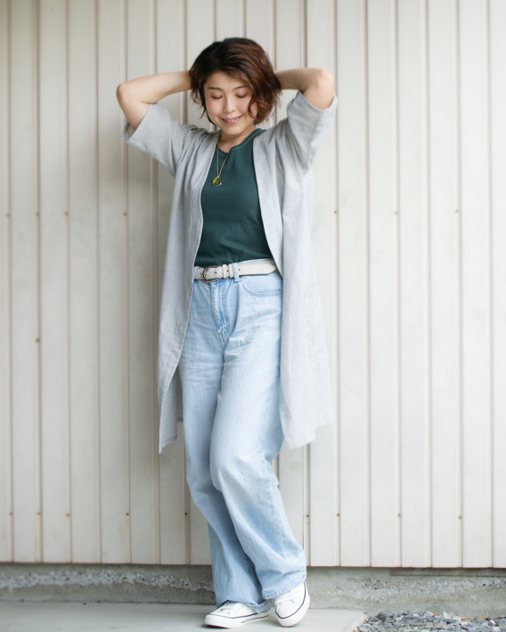 【販売用型紙】リニューアル☆アイラインカーディガン（布帛専用）