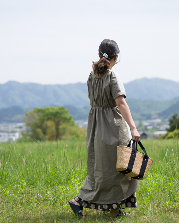 薄手ニット生地でつくるワイドパンツ