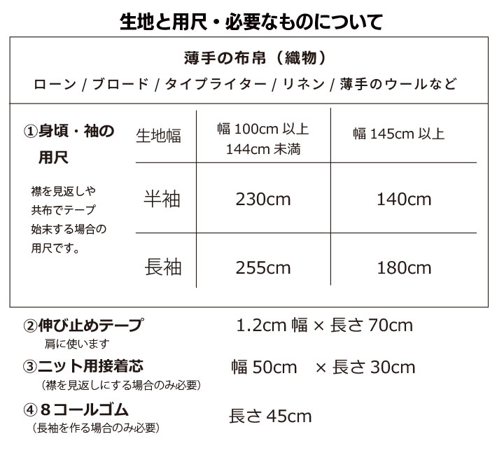 【型紙】ゆるドルマンver2（布帛生地用）★半袖3種類＋長袖１種類★