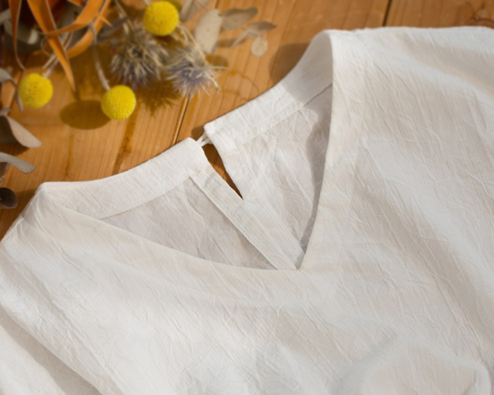 ☆有料パターン☆【型紙】ふわりオーバーブラウス（Lサイズ）