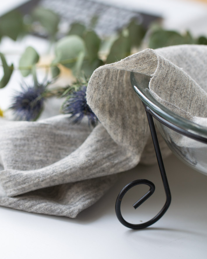 【ニット】裏がミニパイルっぽい男前な天竺ニット（粗びきグレー杢）