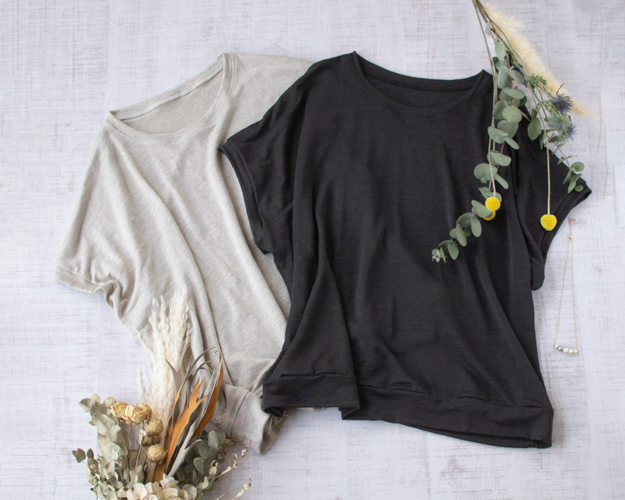 【型紙・生地キット】リネン天竺でつくるとろみプルオーバーキット