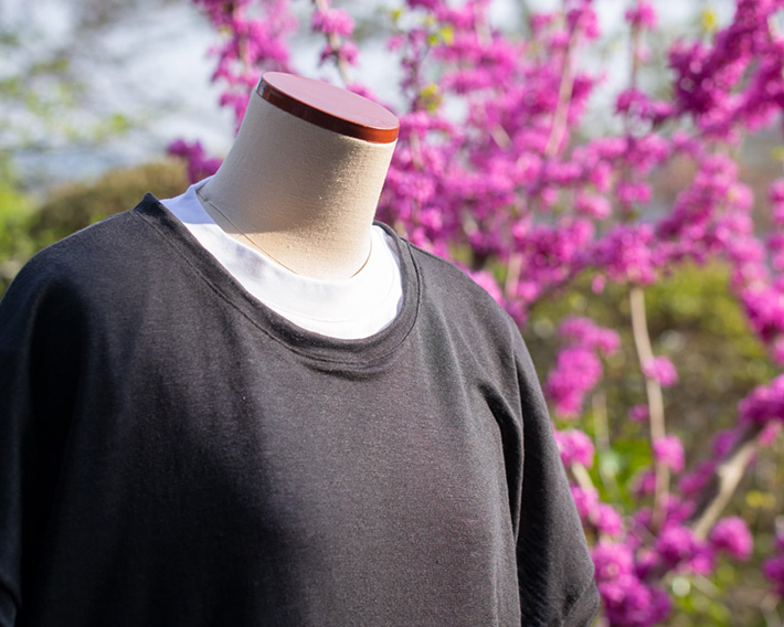 【型紙・生地キット】リネン天竺でつくるとろみプルオーバーキット