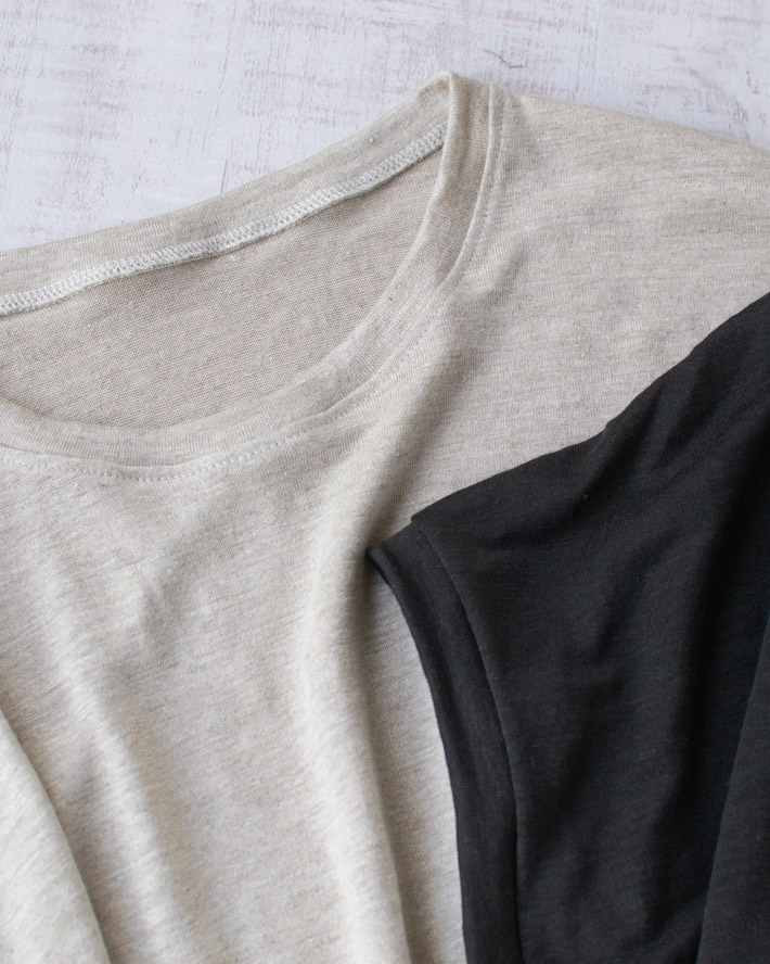 【型紙・生地キット】リネン天竺でつくるとろみプルオーバーキット