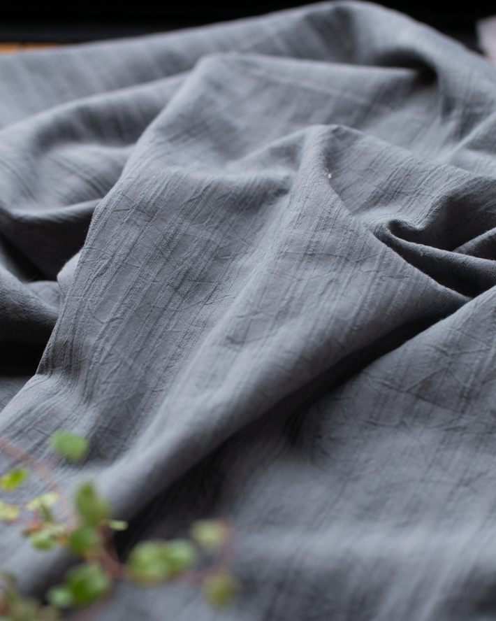 【布帛】ブラウス、ワンピースに最適♪ワッシャー加工コットンドビー（5色）オーダーカット