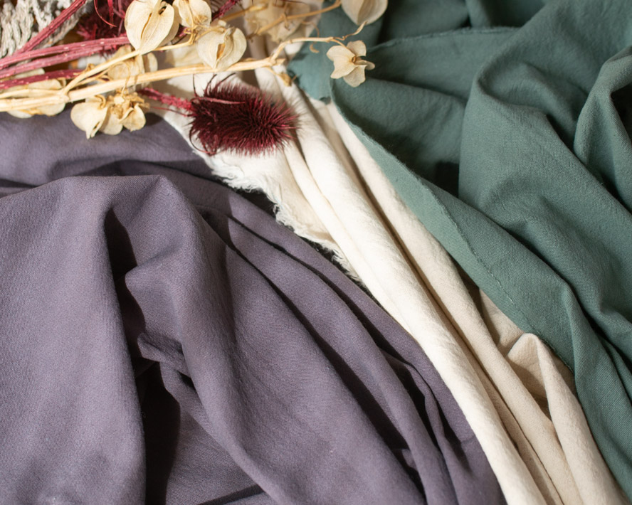 【布帛】ボトムスから雑貨まで♪らふ・ワッシャーコットンリネンキャンバス（３色）