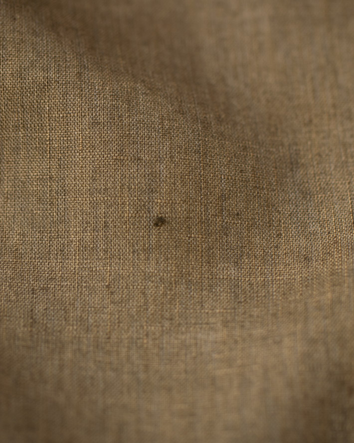 【布帛】ブラウスやシャツ向き♪リネンシーチング(カーキブラウン)