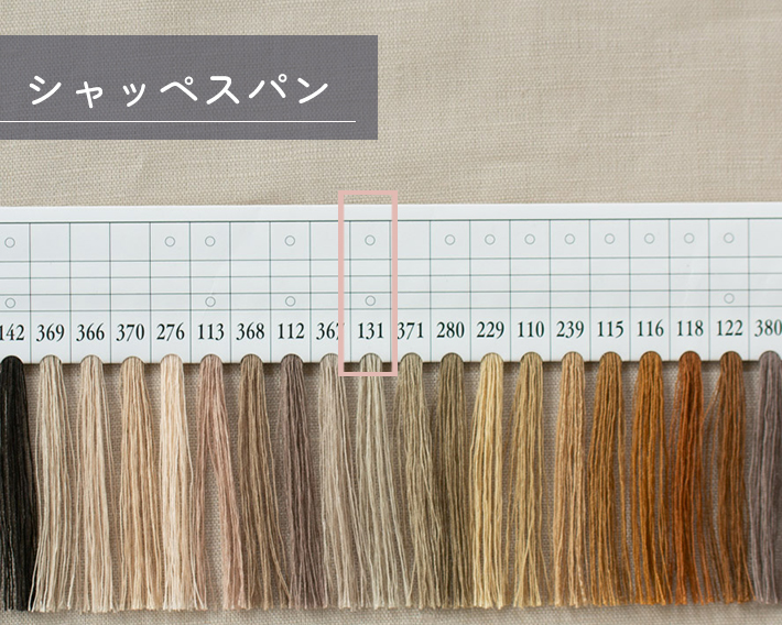 【布帛】コットンリネン薄めのシーチング（アンティークベージュ）