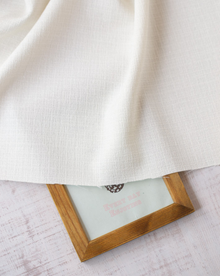 【布帛】ラメツィード風クロス（オフアイボリー）オーダーカット