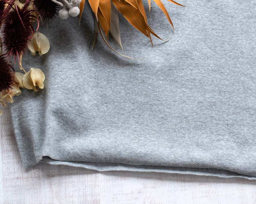 【ニット】30/スパンフライス(グレー杢)オーダーカット