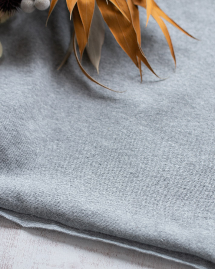 【ニット】30/スパンフライス(グレー杢)オーダーカット