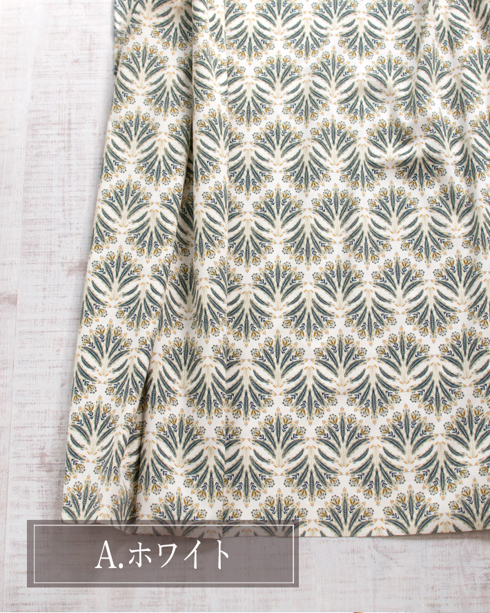 【布帛】アンティークフラワー　コーデュロイ（3色）オーダーカット