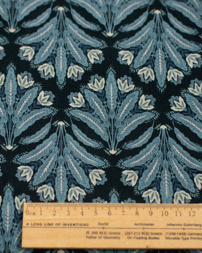 【布帛】アンティークフラワー　コーデュロイ（3色）オーダーカット