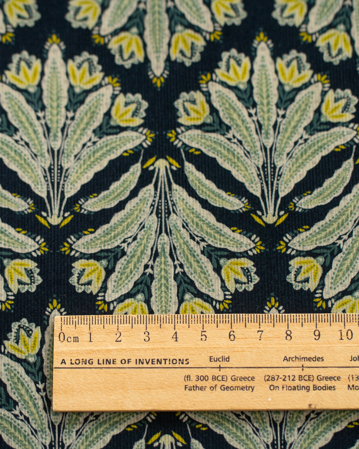 【布帛】アンティークフラワー　コーデュロイ（3色）オーダーカット