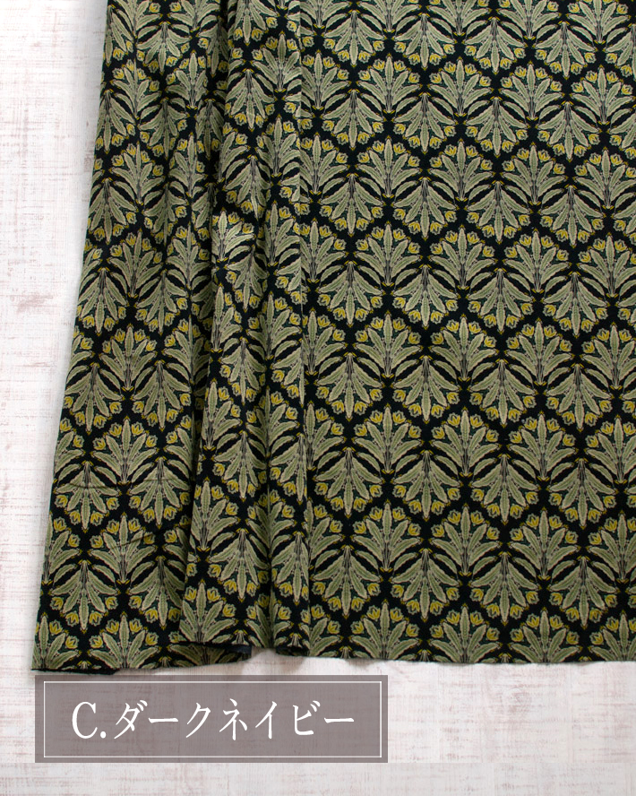 【布帛】アンティークフラワー　コーデュロイ（3色）オーダーカット