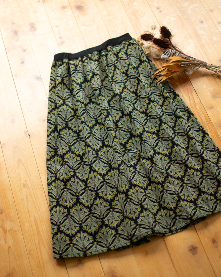 【布帛】アンティークフラワー　コーデュロイ（3色）オーダーカット