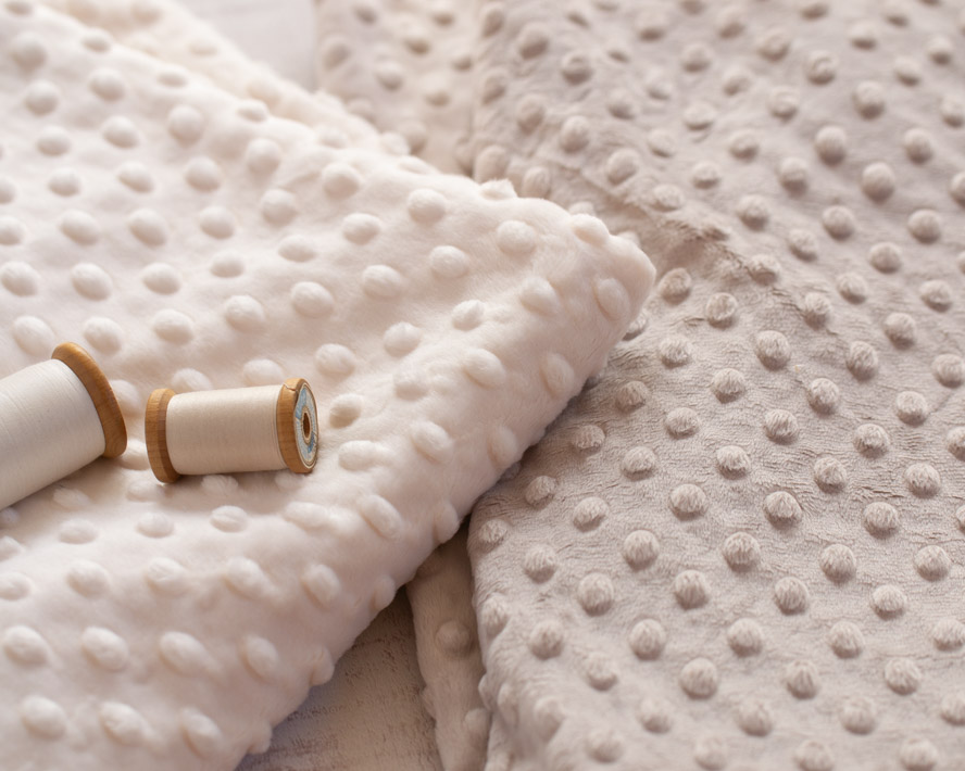 【ファー】ぷちぷちドット柄ベロアファー(2色)オーダーカット