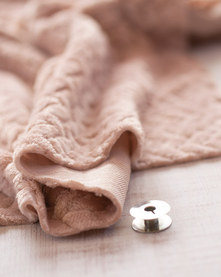 【ファー】ニュアンスカラー♪横ヘリンボーン風ふわっとなめらかファー（5色）オーダーカット