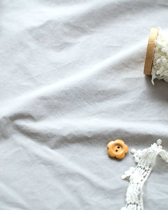 【布帛】ふんわり加工タイプライター(ライトグレー)