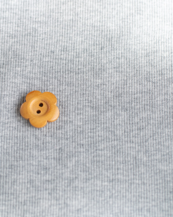 【ニット】インナー、タートルネックに♪やわらかベアテレコ（ライトグレー杢）