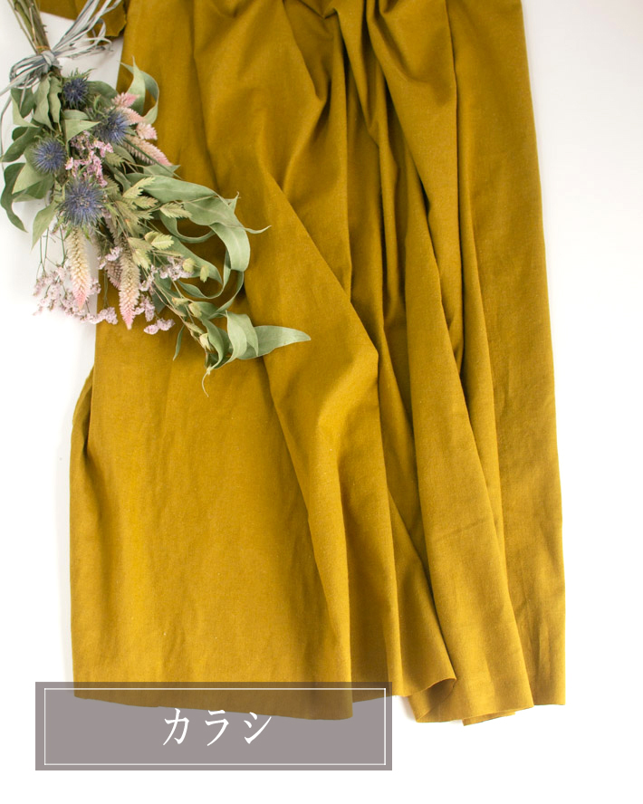 【布帛】ブラウスやワンピースに♪ハーフリネンシーチング片面起毛(3色)オーダーカット