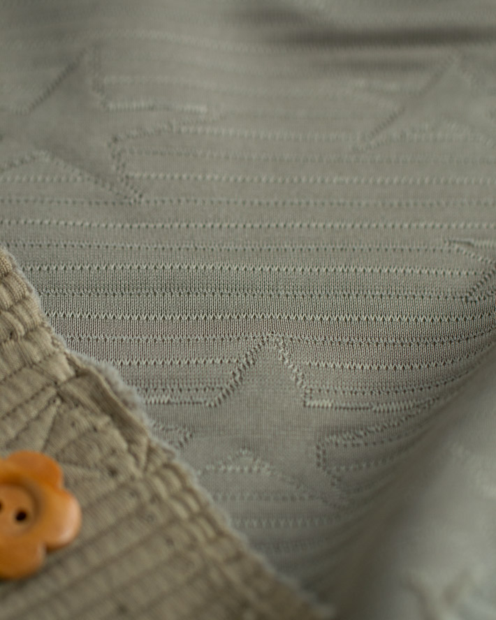 【ニット】トレーナー、ニットパンツに♪星柄キルトニット（５色）