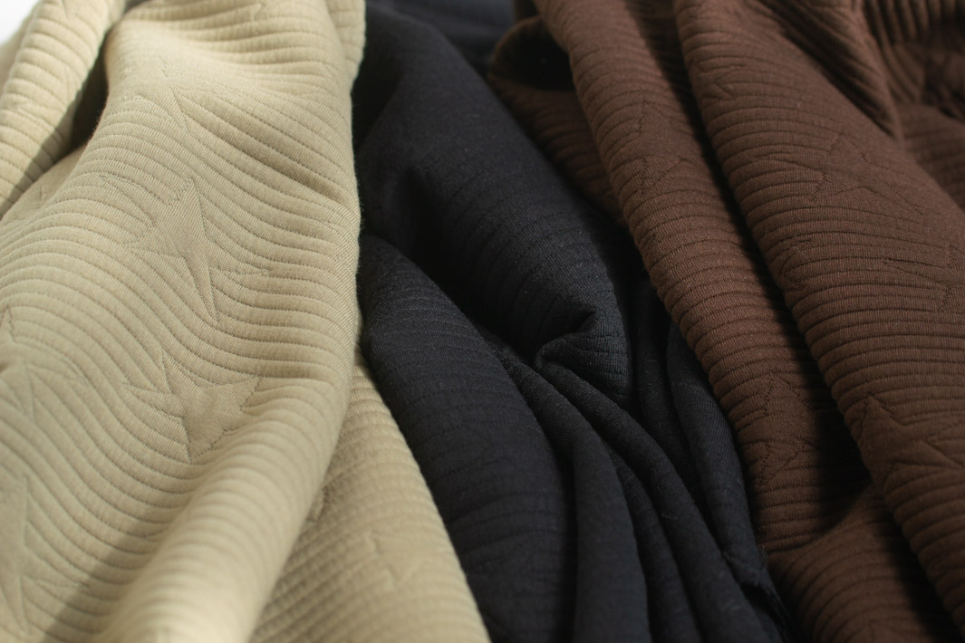 【ニット】トレーナー、ニットパンツに♪星柄キルトニット（５色）