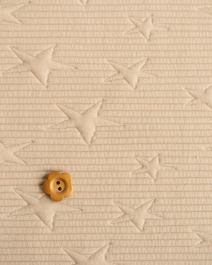 【ニット】トレーナー、ニットパンツに♪星柄キルトニット（５色）