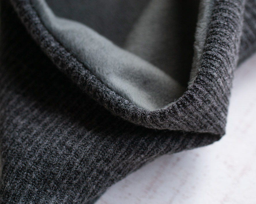 【型紙＆生地】メンズ向け♪ボンバーヒートで作るニットネックウォーマーキット