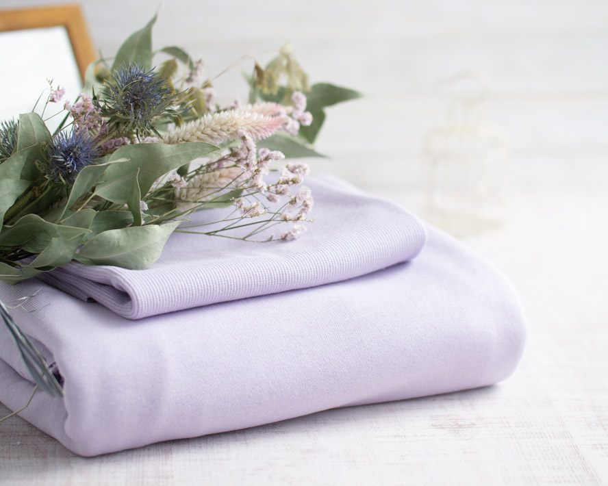 【生地セット】復刻♪大人のための、やさしいきれい色みんなの裏毛ニット＆スパンテレコセット