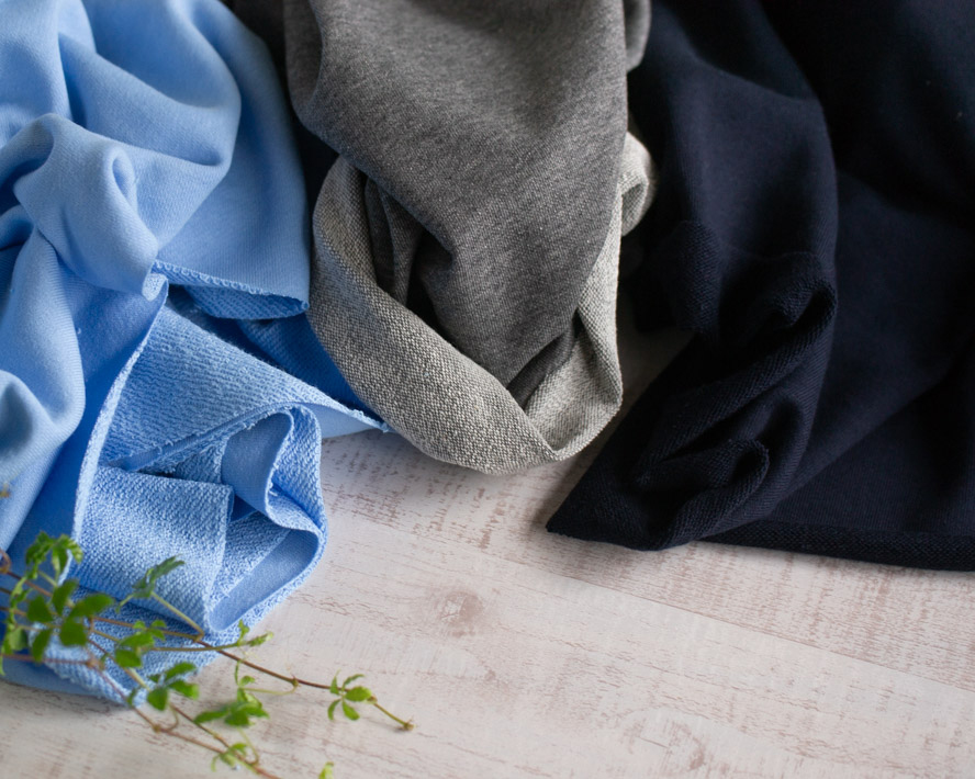 【生地セット】毎日がちょっと楽しくなる 裏毛ニット3色セット