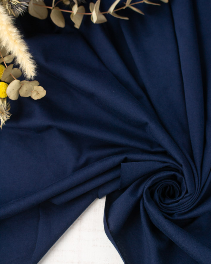 【ニット】40/2 クラシック天竺（ネイビー）