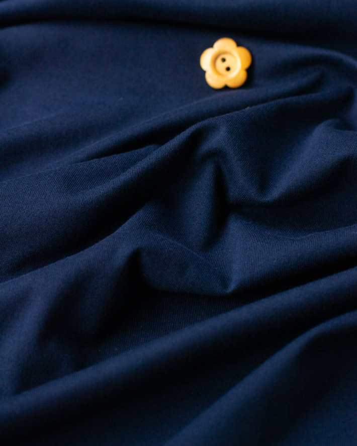 【ニット】40/2 クラシック天竺（ネイビー）