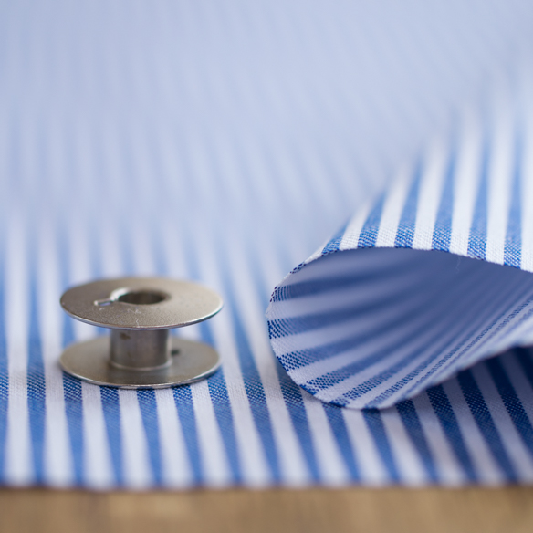 布帛】T/C ヒッコリーデニム（ブルー） オーダーカット