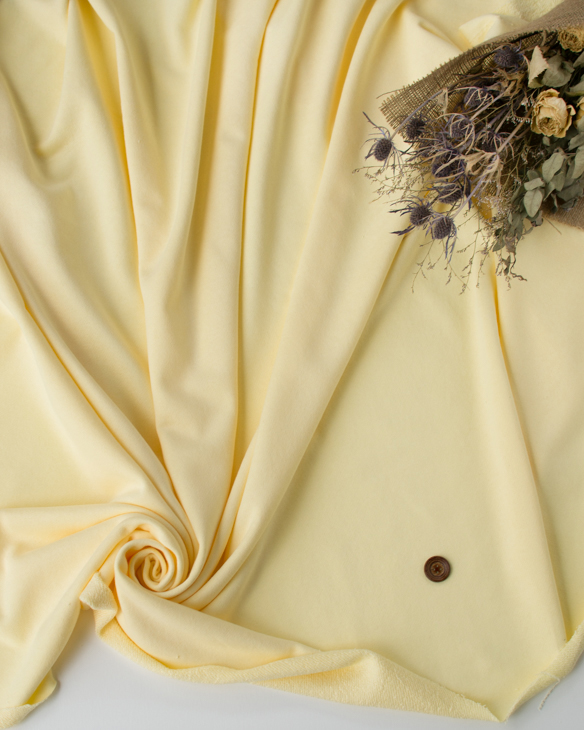 【ニット】みんなの裏毛ニット（イエローダイヤモンド）