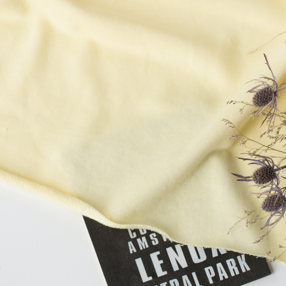 【ニット】みんなの裏毛ニット（イエローダイヤモンド）