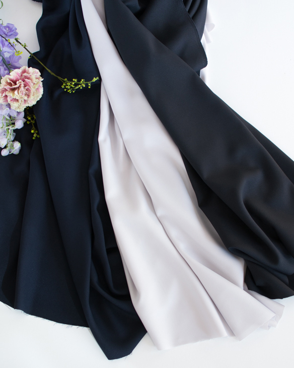 【布帛】ブラウスやスカートに！透け感少なめしなやかアムンゼン（3色）