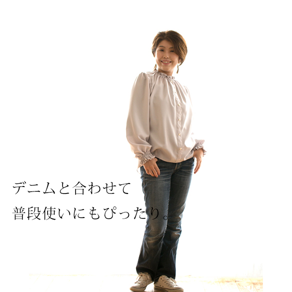 【布帛】ブラウスやスカートに！透け感少なめしなやかアムンゼン（3色）