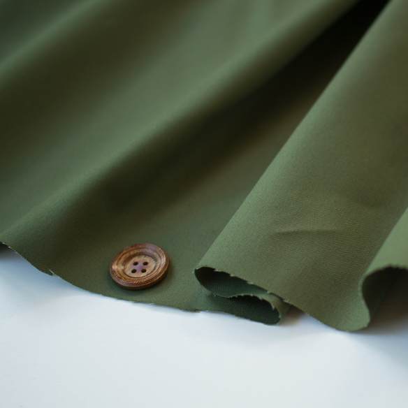 【布帛】パンツに最適！4D コットン・ナチュラルストレッチ40/2ツイル（２色展開）オーダーカット