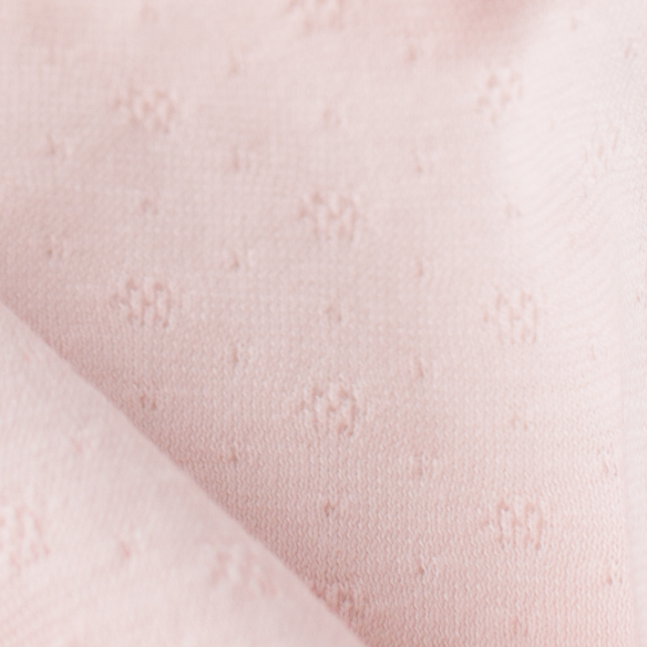 【ニット】ツィード風大人なストレッチなジャガードニット（キャメルライトブラウン）オーダーカット