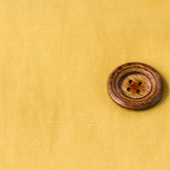 【布帛】アセテート混・スラブクロス（マスタード）オーダーカット