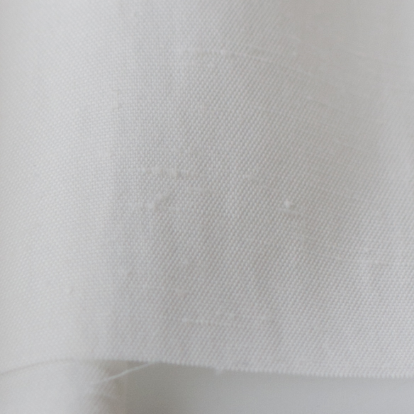 【布帛】アセテート混・スラブクロス（オフホワイト）オーダーカット