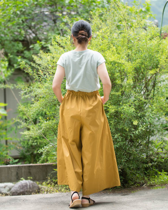 【販売用】【型紙】前タックキュロットパンツ