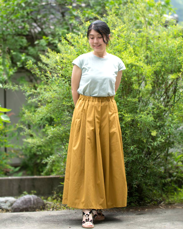 【販売用】【型紙】前タックキュロットパンツ