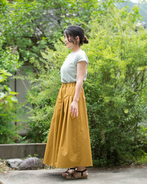 【販売用】【型紙】前タックキュロットパンツ