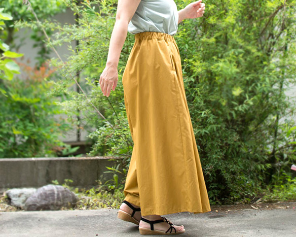 【販売用】【型紙】前タックキュロットパンツ